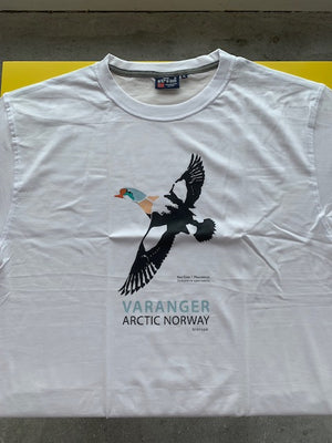 King eider white Varanger arctic Norway T-shirt